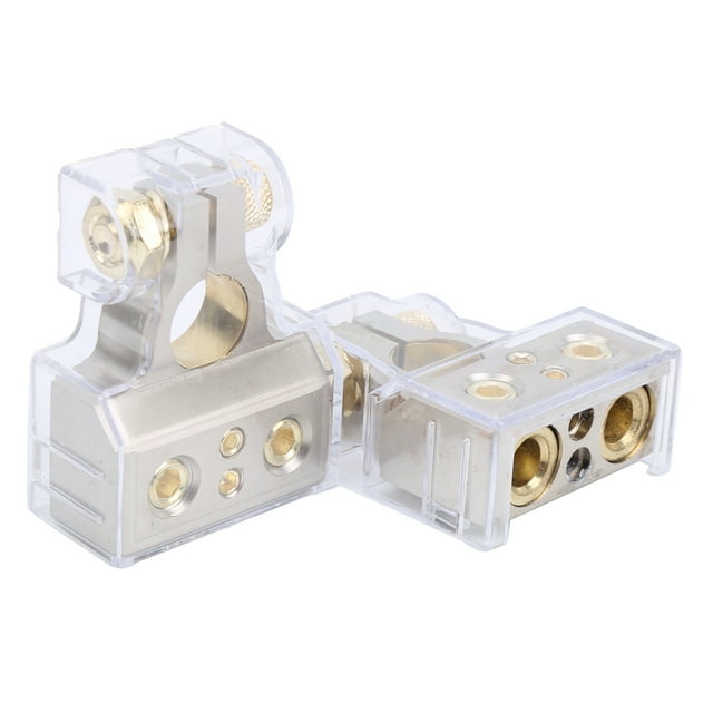 Pair Battery Terminal Connector Negative and Positive 0/4/8/10 AWG for