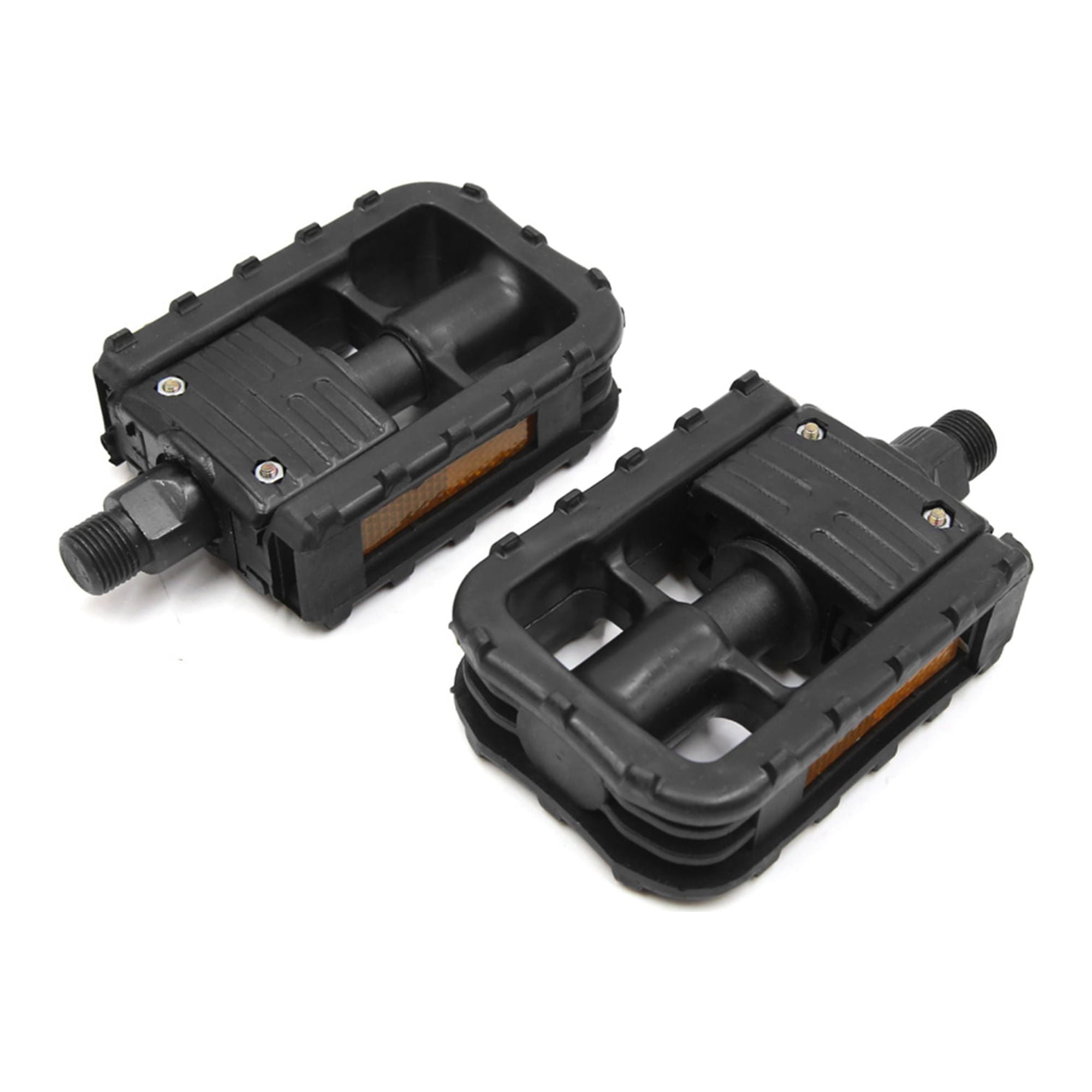 Pair Black Aluminum Alloy Mountain Bike Bicycle Non-slip Folding Platform Pedals