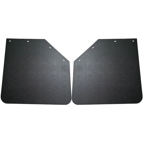 Pair Black Angled Heavy Duty Polymer Splash Guard Mudflaps 24"x 24" for Semi