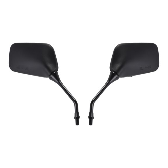 Pair Black Mirrors M10 Rearview Mirrors For Kawasaki KLR250 KLR600 KLR650