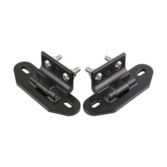 Pair Black Rear Hatch Hinges Billet Aluminum NEW For Camaro Firebird 1982-1992