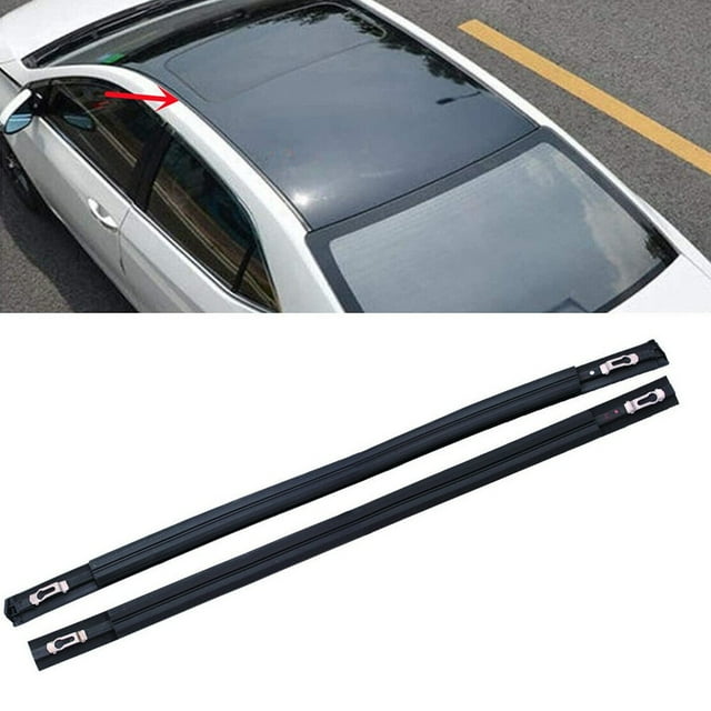 Pair Black Roof Trim Molding Kit for Honda for Civic Sedan 4Door 2012