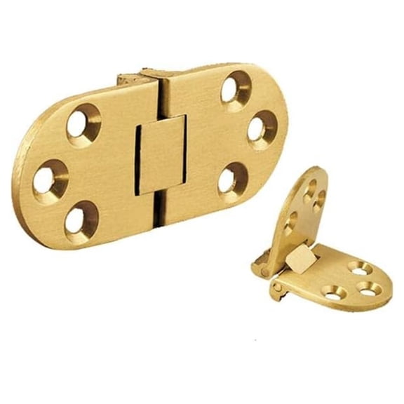 Pair Of Brass Flap Hinges Table Folding Flip Top Hinge, Concealed Furniture Hardware For Smooth Folding & Flip Operations, 80Mm X 30Mm Stainless Steel & Brass Construction For
