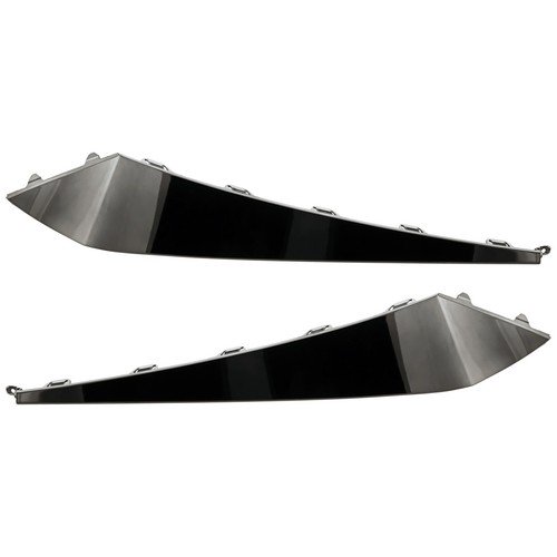 Pair Bumper Face Bar Trims Molding Step Pads Set of 2 Front Driver & Passenger