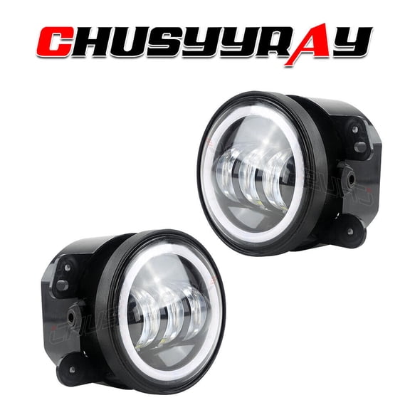 Pair Bumper LED Fog Lights Fit Compatible with Jeep Patriot 2007 2008 2009 2010-2016 2017