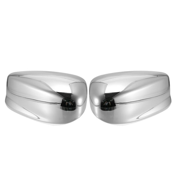 Pair Car Exterior Chrome Plated Power Top Half Mirror?Cover Cap for Honda Accord 2008-2012
