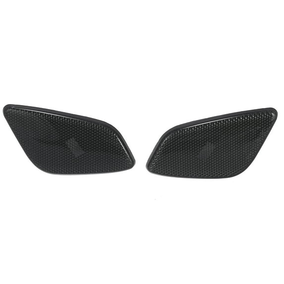 Pair Car Front Bumper Side Marker Light Housing Marker Lights Cover Accessories Fit for Jeep Wrangler Black