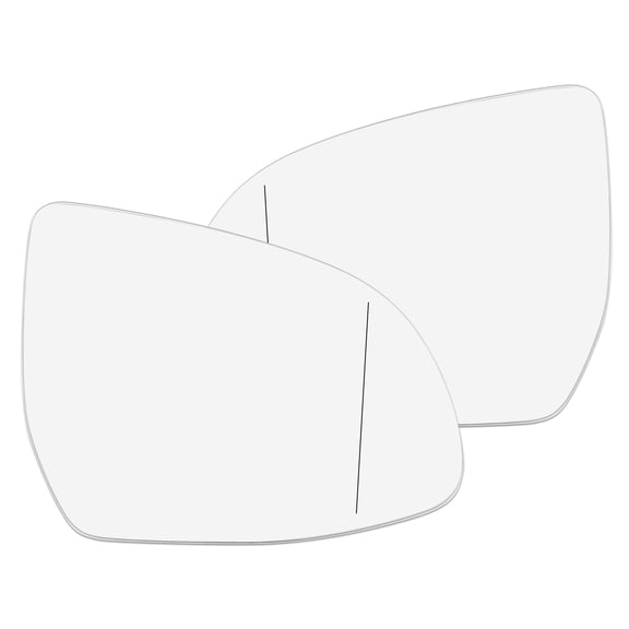 Unique Bargains 1 Pair Car Left Right Rearview Mirror Glass Heated with Backing Plate 51168291219 51168291220 for BMW X5