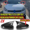 thumbnail image 1 of Pair Car Side Rearview Mirror Cover Cap Mirror Shell Trim For VW For Volkswagen Golf MK6 GTI GTD R 2009-2013 Mirror Cap Body Kit, 1 of 7