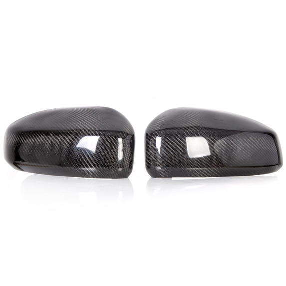 Pair Carbon Fiber Mirror Cover Cap For 2003 2004-2007 Infiniti G35 Coupe
