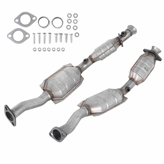 Pair Catalytic Converter For 2002-2011 Ford Crown Victoria & 2000-2006 Lincoln Town Car 4.6L - Direct Fit EPA Compliant Emissions Replacement