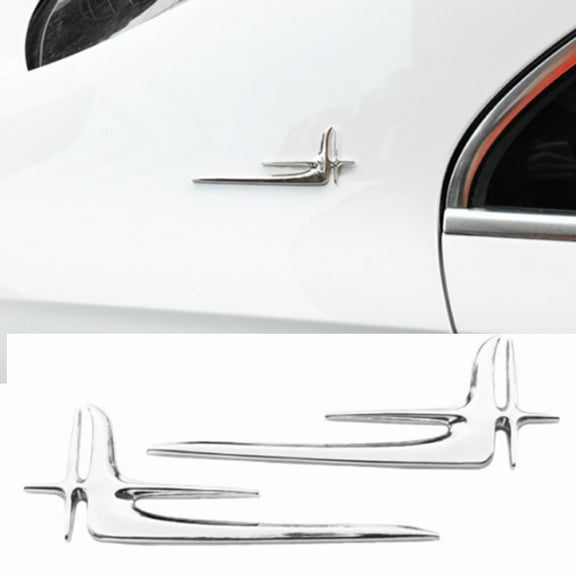 Pair Chrome Metal L Extended Edition Car Side Emblem Badge Decal Sticker