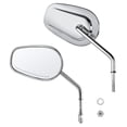 thumbnail image 1 of Pair Chrome Rear View Mirrors For 1955-2019 Harley-Davidson XL1200L XL883 XL883L, 1 of 8