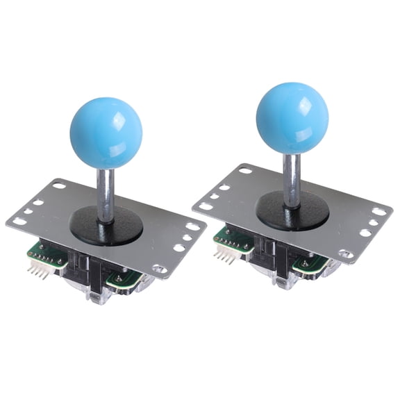 Pair Classical Game Joystick with Antislip Nut Gaming Joysticks with Ergonomic Designs Upgrades for Wood & Metal panel