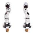 thumbnail image 1 of Pair Clawfoot Tub Adjustable Supply Couplers Deck Mount Chrome Renovators Supply, 1 of 2
