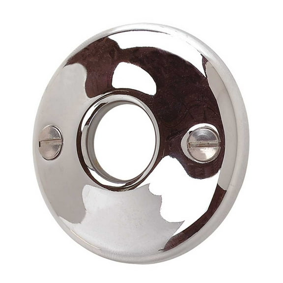 Pair Colonial Rosette 2" Chrome-Plated Over Brass Passage Knob|Renovators Supply