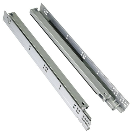 Pair of DTC 21" (533.5mm) Undermount Soft-Close Drawer Slides for 5/8”(16mm) Thick Drawer Boxes, Silent Undermount Drawer Glides, Full Extension, Zinc Plated