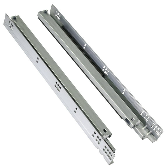 Pair of DTC 21" (533.5mm) Undermount Soft-Close Drawer Slides for 5/8(16mm) Thick Drawer Boxes, Silent Undermount Drawer Glides, Full Extension, Zinc Plated
