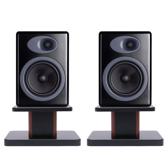 Pair Desktop Speaker Stand Studio Monitor Mount 6" High Tabletop 15kg Load Used As a Speaker Stand or Bookshelf at Home, Bistro