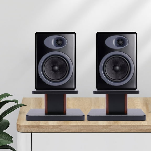Pair Desktop Speaker Stand Studio Monitor Mount 6in High Tabletop 15kg Load Speaker Rack