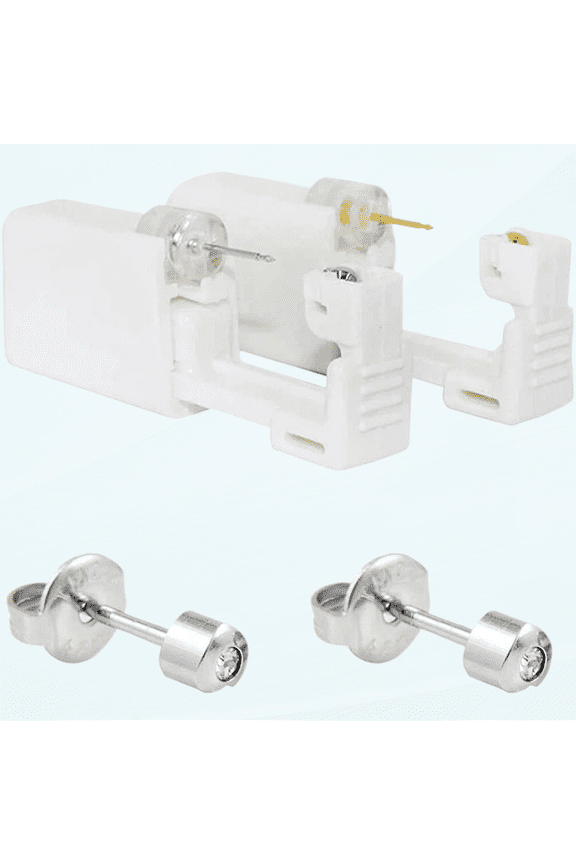 Pair Disposable Sterile Ear Piercing Gun Ear Cartilage Tragus Helix Piercing Unit NO Pain Piercer Tool Machine Kit Stud Choose Design