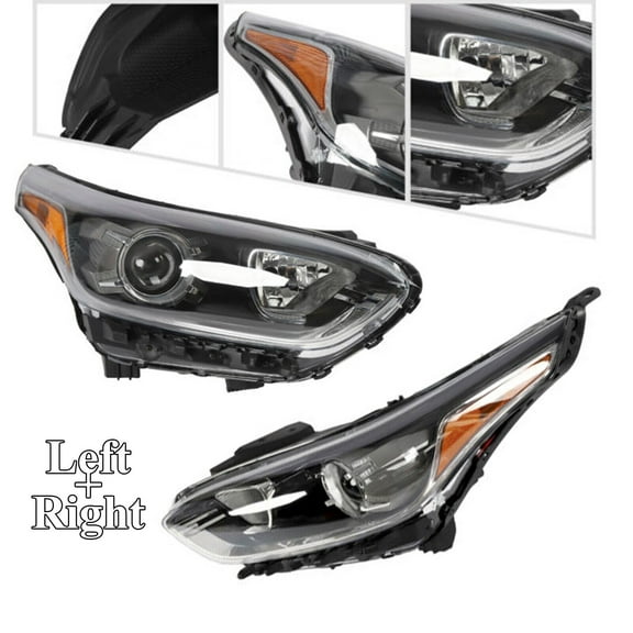 Pair Driver+Passenger Headlights For Kia Forte 2019 2020 2021 Front Headlamps Left+Right Side Front Headlamps