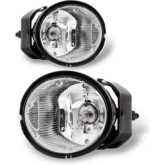 Pair Driving Fog Lights for 00-03 Nissan Sentra/ 01-04 Frontier/ 00-01 Maxima/ 02-04 Nissan Xterra Clear Lens Driving Fog Lamps + Switch + Wiring Kit