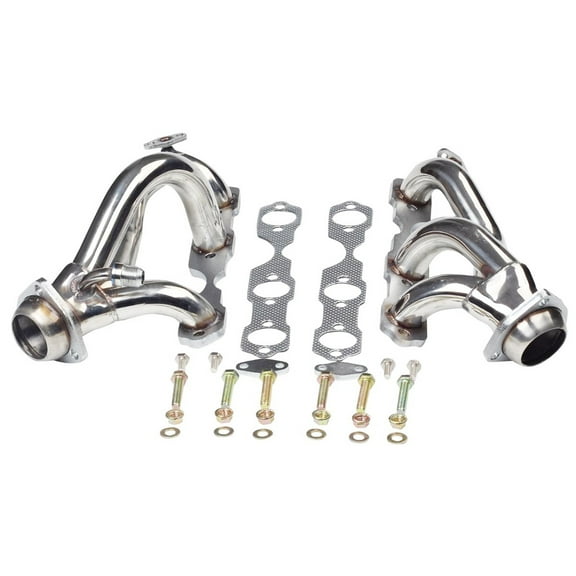 Pair Exhaust Manifold Headers Fit for Chevy S10 Blazer Fit for GMC Sonoma 4.3L V6 4WD 1996-2001