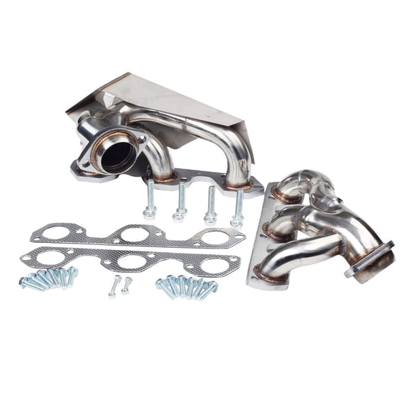 Pair Exhaust Manifold Headers Fit for Jeep Wrangler JK 3.8 V6 2007-2011