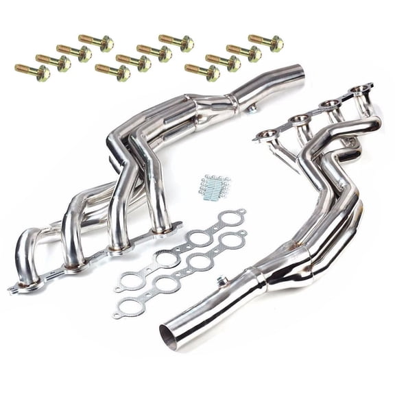 Pair Exhaust Manifold Headers fit for Chevy Camaro SS 6.2L V8 2010-2015