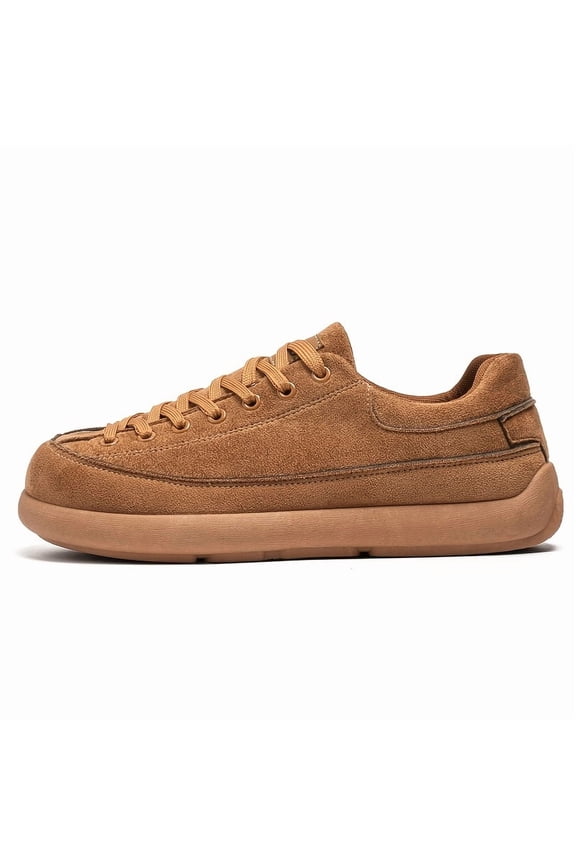 A Pair of Fashion Couple'S Casual Sneakers | All-season, Solid Color, Round Toe, Lace-up, Breathable Fabric Upper, PVC Durable Sole, Anti-slip, Suitable for Daily Wear and Outdoor Activities