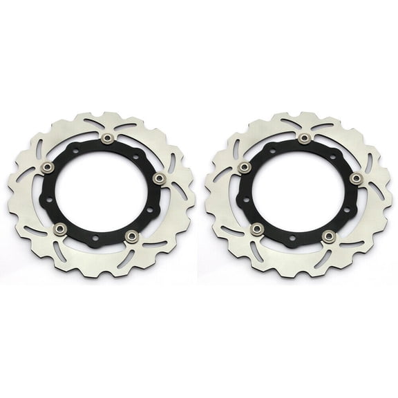 Pair Front Brake Rotors for YAMAHA FZ07 MT07 2014-2020 XSR700 ABS Tracer 700 GT