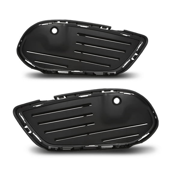Pair Front Bumper Fog Grille Cover Fit For Mercedes Benz C-Class W205 2015-2018