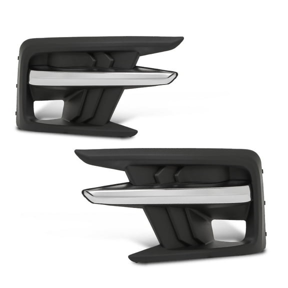 Pair Front Bumper Fog Light Lamp Cover Bezel Left Right Fit for 2019-2022 Subaru Ascent