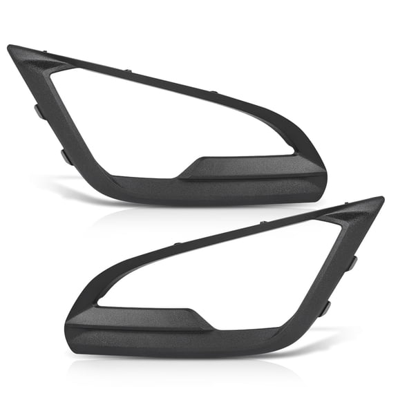 Pair Front Bumper Fog Light Lamp Cover Bezel Left Right Side Fit For 2018-2021 Ford EcoSport