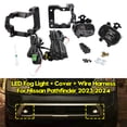 thumbnail image 1 of Pair Front Bumper LED Fog Light Kit W/DOT SAE For Nissan Pathfinder 2023 2024, 1 of 10