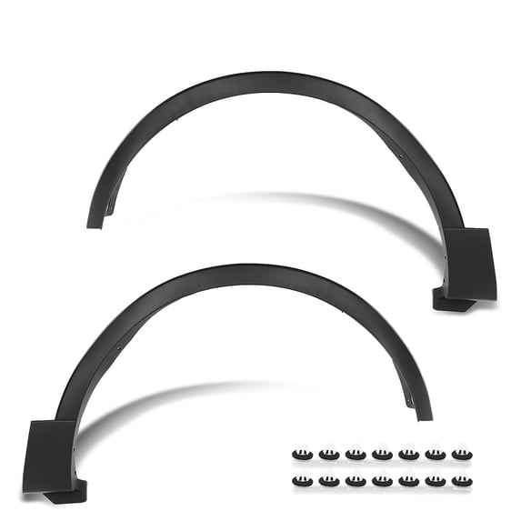 Pair Front Fender Flares Wheel Trim Opening Molding Left Right Fit For 2016-2019 Ford Explorer/Ford Police Interceptor Utility