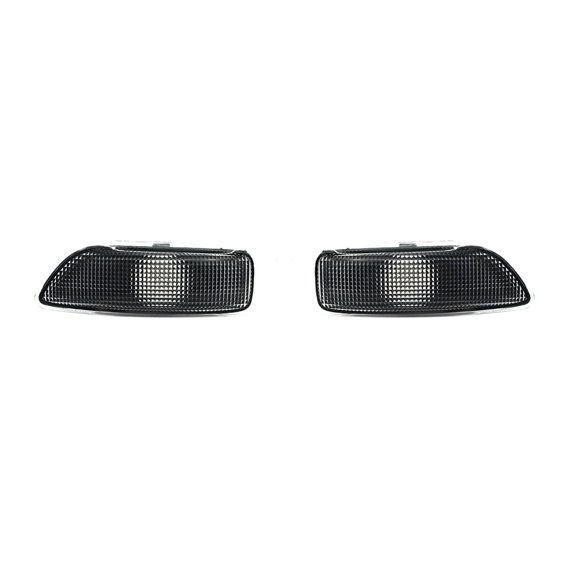 Pair of Front Fender Side Marker Turn Signal Indicator Lights Replacement Lens Assembly Set Compatible with Volvo S60 V70 S80 XC90 Models Clear Lens Direct Fit Accessories