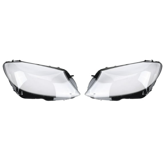 Pair Front Headlight Lens Cover Left and Right Side Fits for Mercedes Benz W205 2015-2018 Replace A2059067303 A2059067403