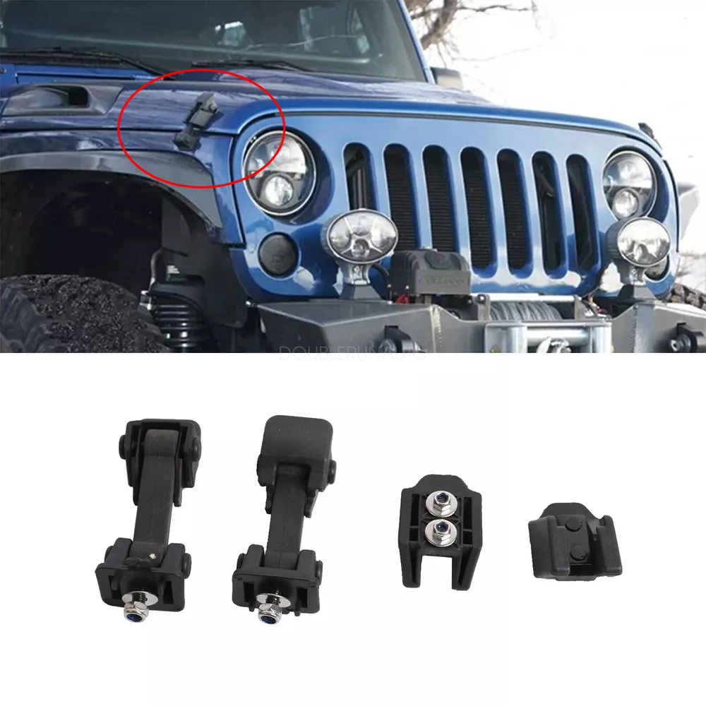 Jeep Wrangler JK 2007-2017 Hood Latch Catch Kit (2PCS