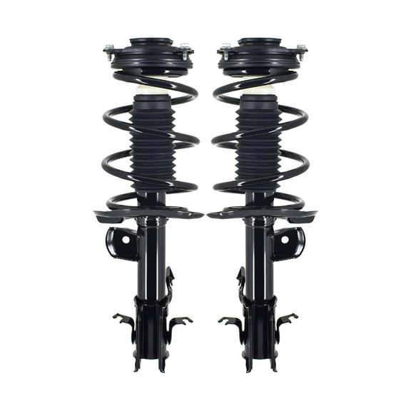 Pair Front Left-Right Quick Complete Strut - Coil Spring Fit 2014-2019 Nissan Sentra