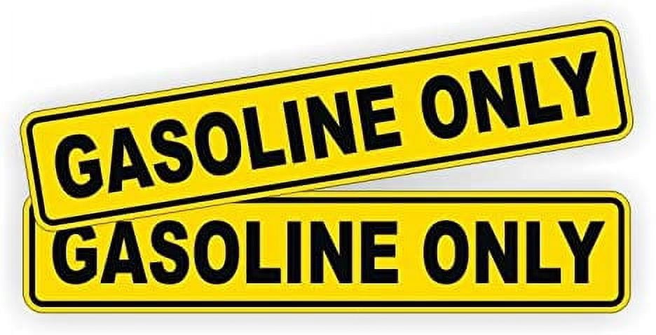Pair GASOLINE ONLY Decals / Stickers / Labels / Markers Fuel Gas | Each ...