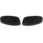Pair Gloss Black Mirror Caps Cover Compatible with GMC Chevrolet Silverado Sierra 1500 2500 HD 3500 HD Avalanche Tahoe 2007-2013 Pick up Replacement for 25788157 25788156
