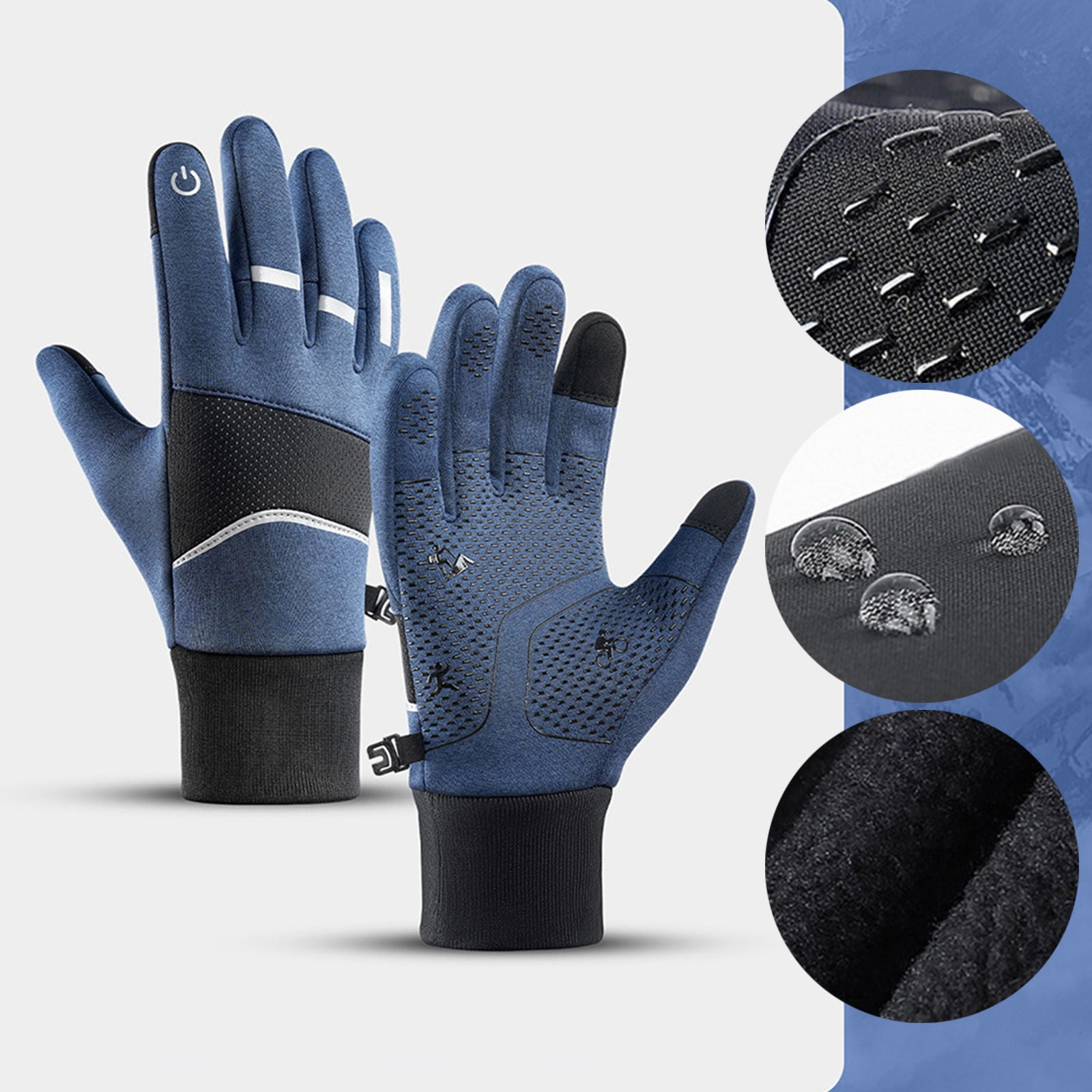 Cycling Gloves Biker Gloves For Sale HAOQI Winter Warm Touchscreen