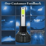 Pair H1 H3 H4 H7 9005 9006 LED Headlight Bulbs Conversion Beam 8000K Ice Blue H1