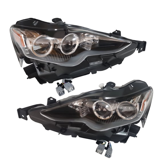 Pair Headlamp Headlight LED Left Right Sides  For Lexus IS250 IS350 2014-2016 For Lexus IS250 IS350 2014-2016 Pair of LED Headlight Headlamp Replacement LH&RH Pair Headlight Clear Lens Headlamp