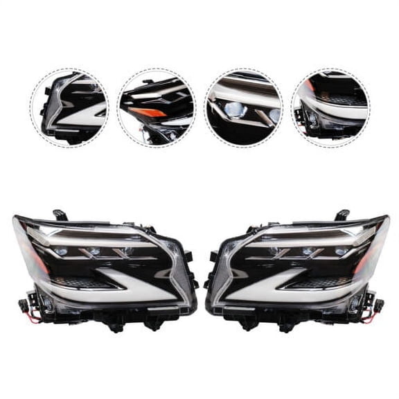 Pair Headlight Set For Lexus GX460 2014-2019 Left and Right Headlamp Assembly