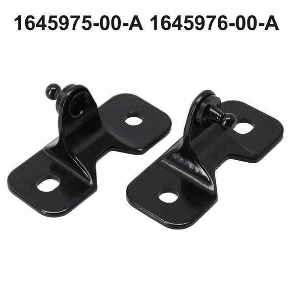 Pair Hood Stay Bar Fixing Strut Brackets for Tesla Model 3 2021-2023, Direct Replacement for OEM 1645975-00-A 1645976-00-A, Metal Black Front Bonnet Support Kit