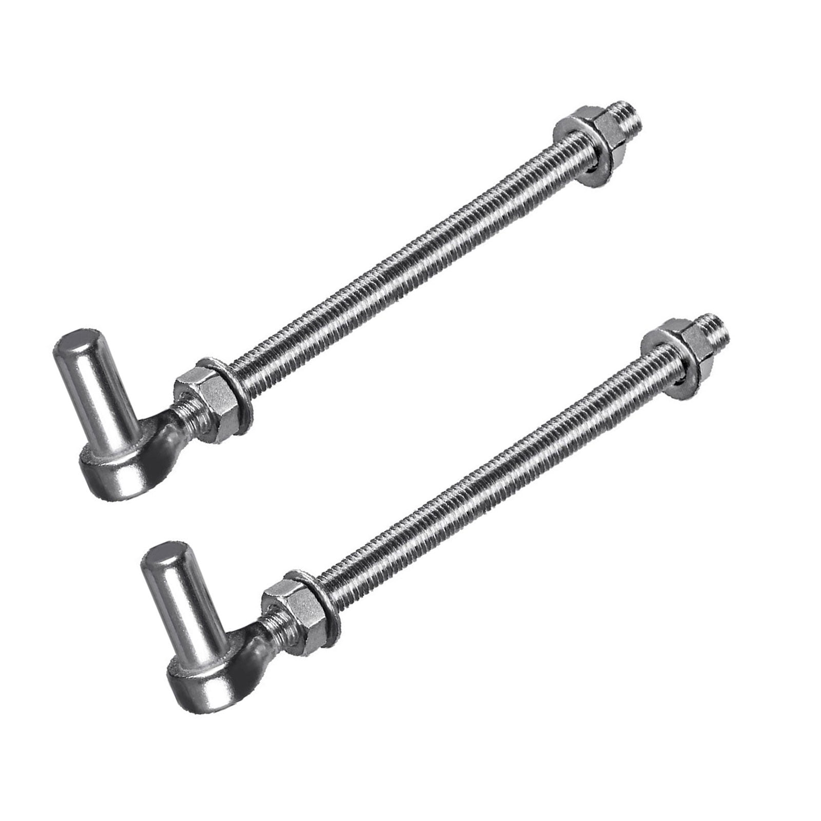Pair J Bolts Gate Hinges Steel J Bolts Post Hinges Corrosions Resistant Hinges Upgrades for Metal Farm gate & Heavy door