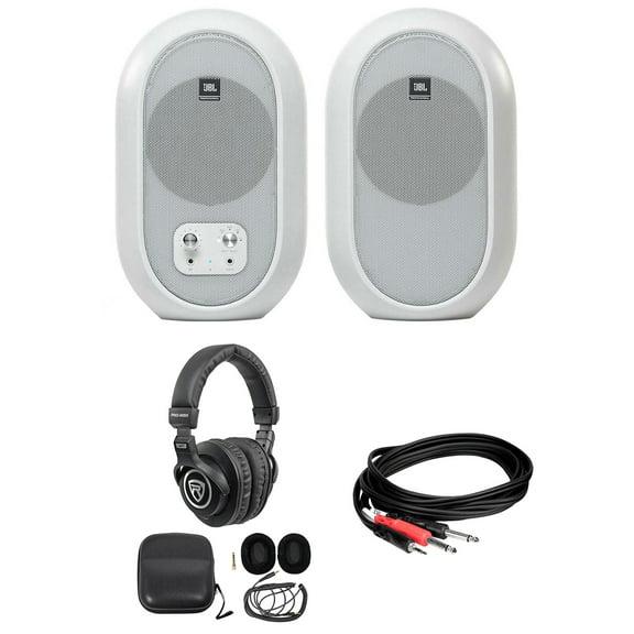 Pair JBL 104 Powered Studio Reference Monitors w/Bluetooth+Headphones 104SET-BTW